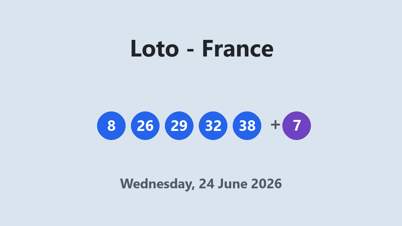 Loto results 24 June 2026