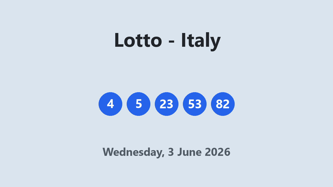 Lotto results 3 June 2026