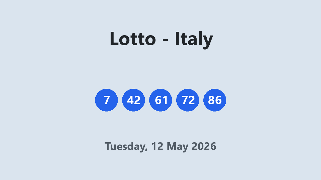 Lotto results 12 May 2026