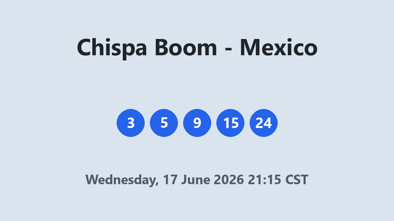 Chispa Boom results 17 June 2026 21:15 CST