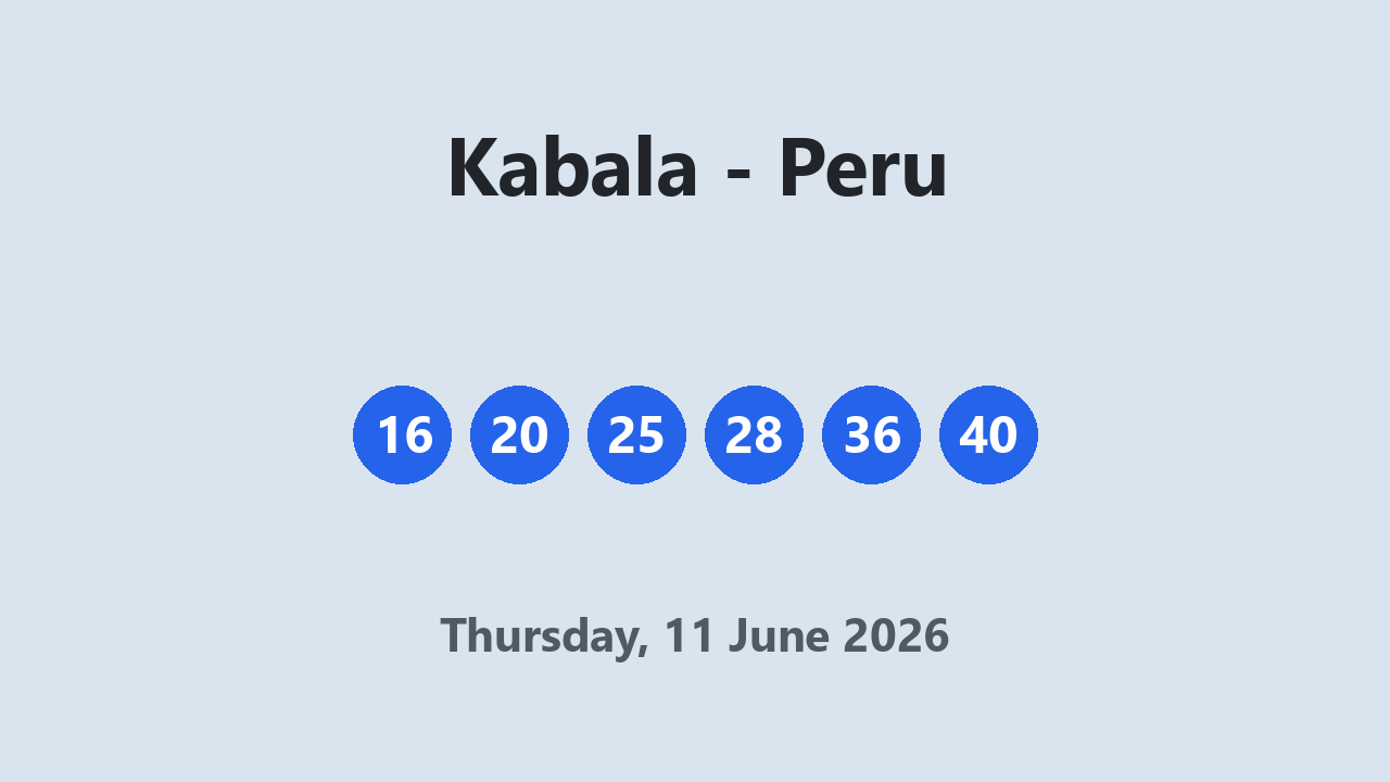 Kabala results 11 June 2026