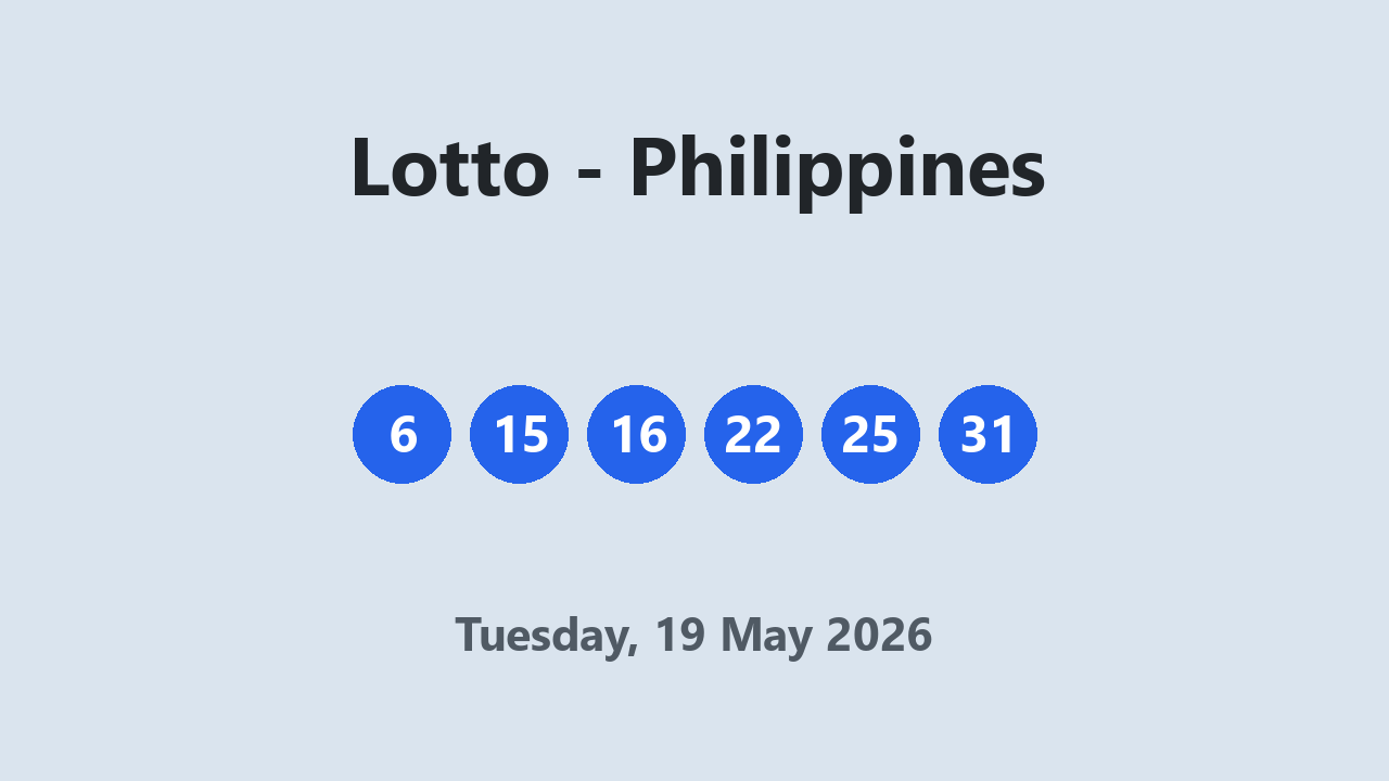 Lotto results 19 May 2026
