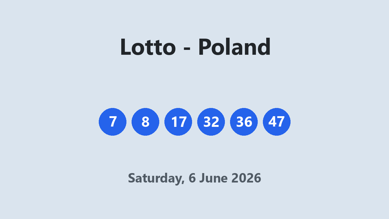Lotto results 6 June 2026