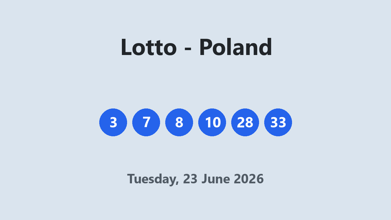 Lotto results 23 June 2026